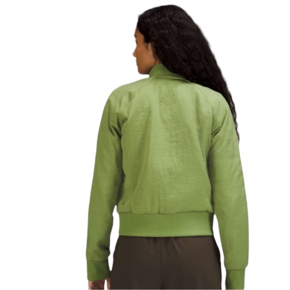 LULULEMON Non Stop Bomber Reversible Jacket in Green Foliage Size 8 and Size 4 - Picture 3 of 16